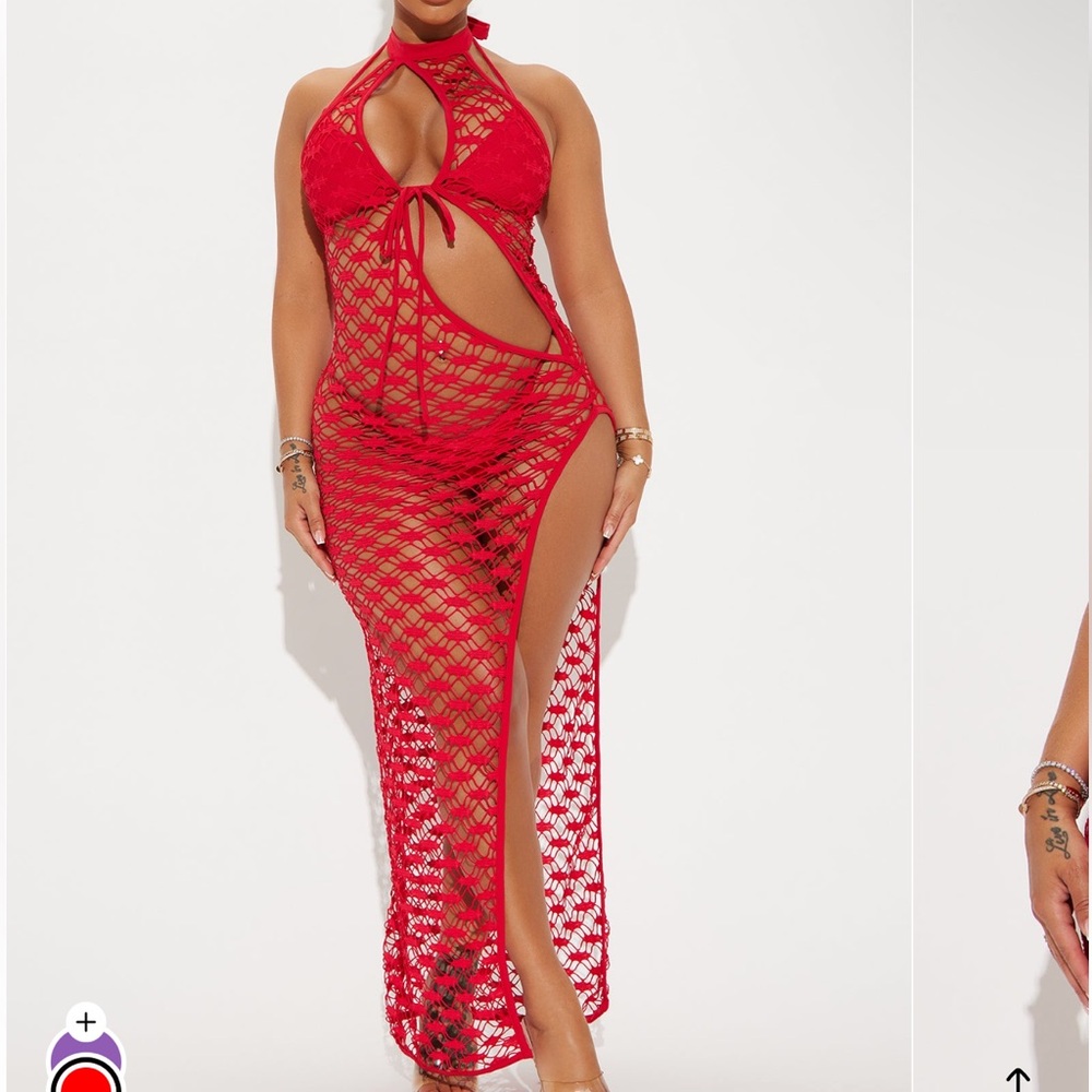 Feel the ocean Red 3 Piece Bikini Set